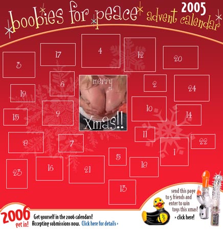 Boobies for Peace Advent Calendar