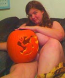 Happy Halloween with Big Boobs & Plump Pumpkins from Anorei Collins