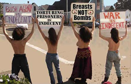 Breasts Not Bombs