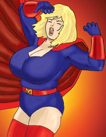 Blonde Marvel Voluptuous Big Boobs Comic