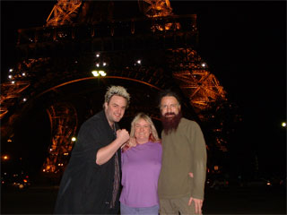Cel Varini with Vix & Reese at the Eiffel Tower