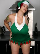 Dors Feline K-cup Christmas Boobs from DorsFeline.com