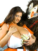Maria Moore 36JJ big tits Busty Red Riding Hood photos from BigTitsCurvyAsses.com