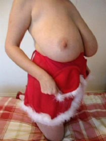 Miss Intrigue Christmas Tits Video with J-cup Boobs 30J Breasts from MIFantasy.com
