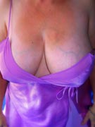 Mrs FrankNZ perfectly pendulous pink nightie cleavage at MyBoobSite Forums