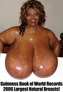 Norma Stitz 72ZZZ biggest breasts in the world at EbonyIncrediblePass.com