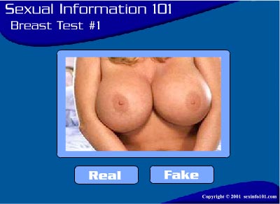 Real or fake breast test