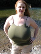 Sapphire sunning her huge boobs at DivineBreasts.com