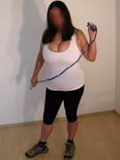 Maxi 32JJ massive tits flopping about in her bouncing big boobs jumping rope photos from TopHeavyAmateurs.com